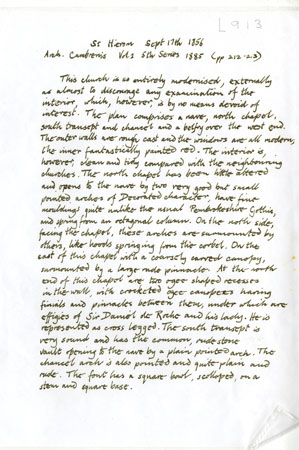 Notes on St Jerome's Church, Llangwm